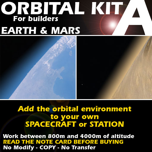 Orbital kit A: space environment generator - Earth and Mars.