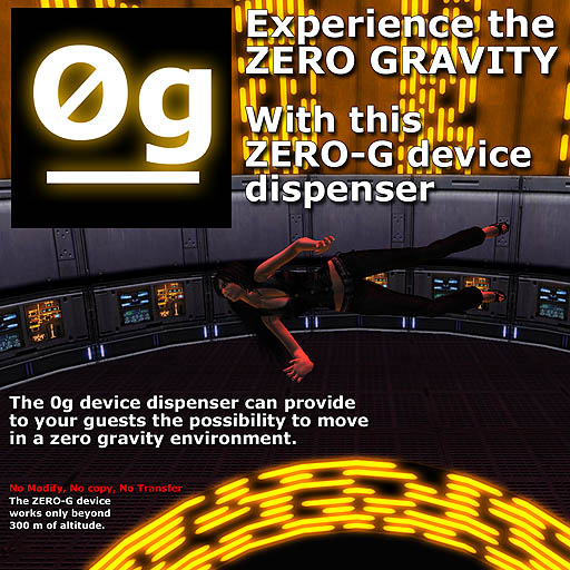 Zero gravity device -  Dispenser